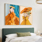 CORX Designs - Illustration Orange Dress Woman Canvas Art - Review