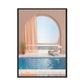 CORX Designs - Pink House Swimming Pool Canvas Art - Review