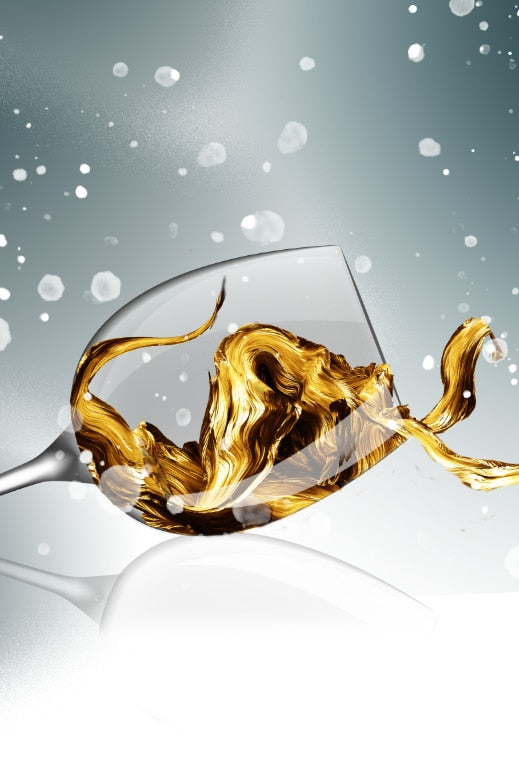 CORX Designs - Gold Wine Glass Canvas Art - Review