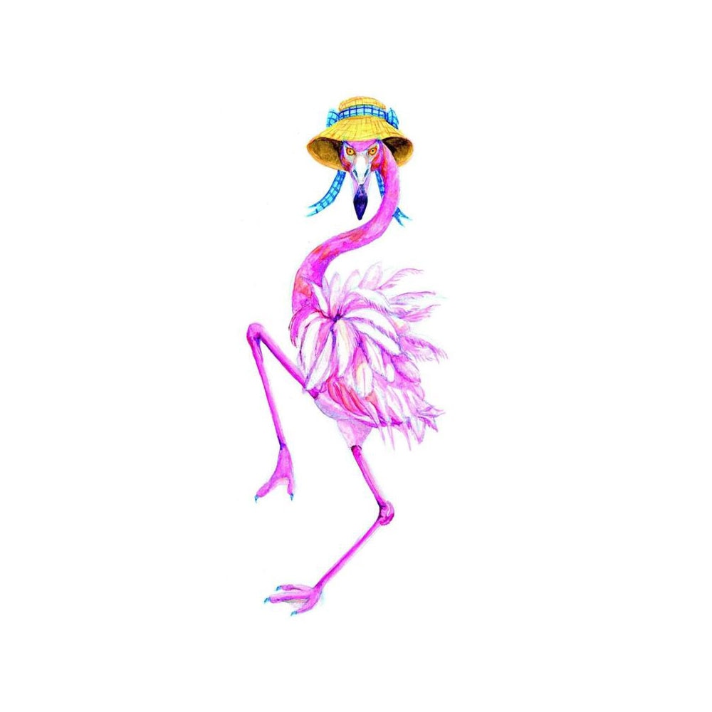 CORX Designs - Watercolor Animal Panda Flamingo Hedgehog Canvas Art - Review