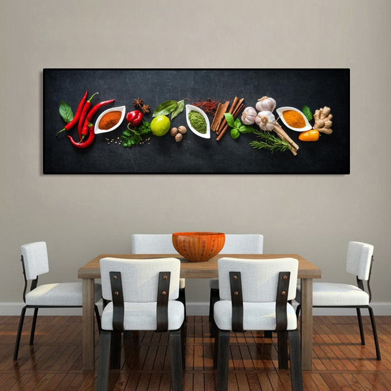 CORX Designs - Kitchen Theme Vegetables and Seasoning Canvas Art - Review