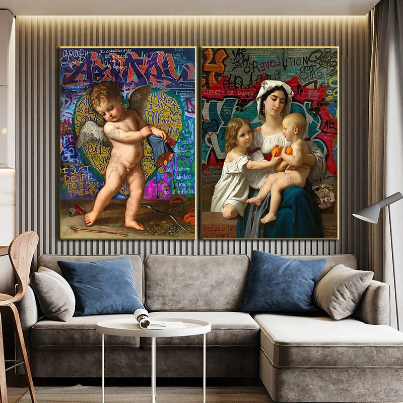 CORX Designs - Virgin Mary and Baby Angel Canvas Art - Review