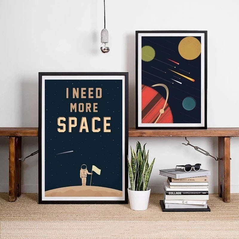 CORX Designs - I Need More Space Astronaut Canvas Art - Review