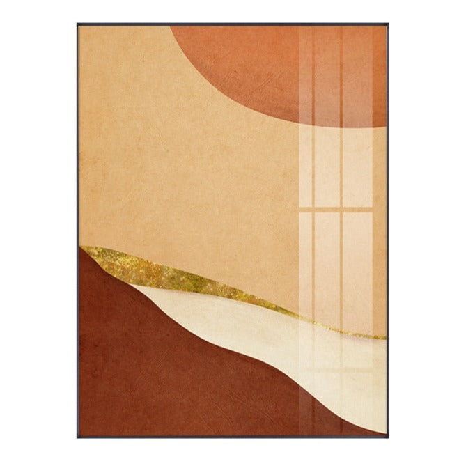 CORX Designs - Abstract Beige Orange Brown Autumn Canvas Art - Review
