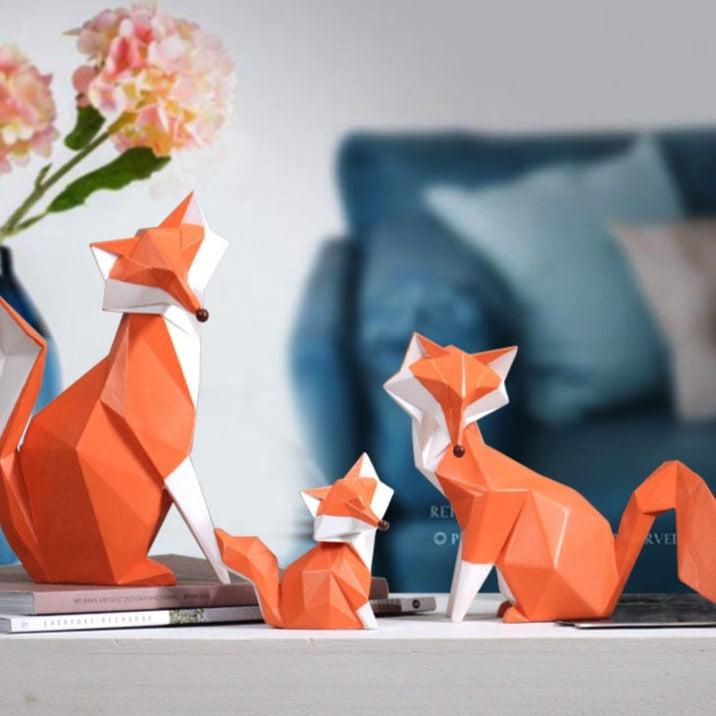 CORX Designs - Geometric Orange Fox Statue - Review