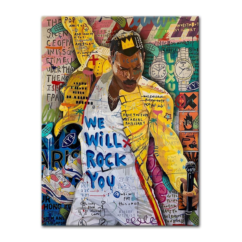 CORX Designs - We Will Rock You Queen Freddie Mercury Canvas Art - Review