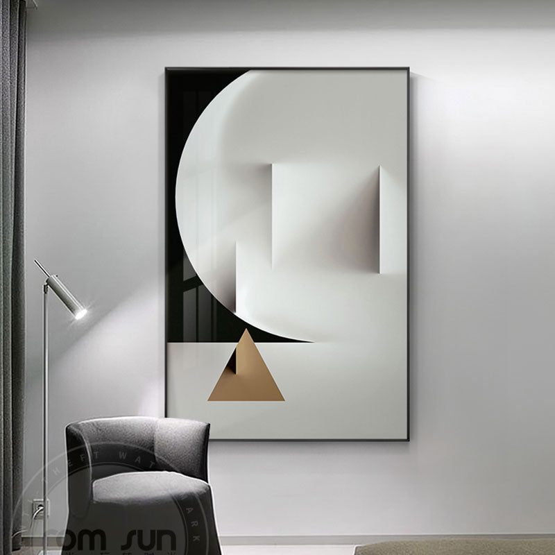 CORX Designs - Modern White Abstract Geometric Canvas Art - Review