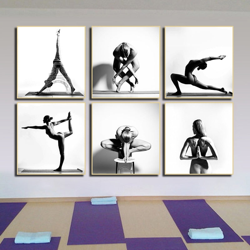 CORX Designs - Black and White Yoga Pose Canvas Art - Review