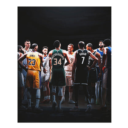 CORX Designs - Basketball All Stars James Curry Durant Canvas Art - Review