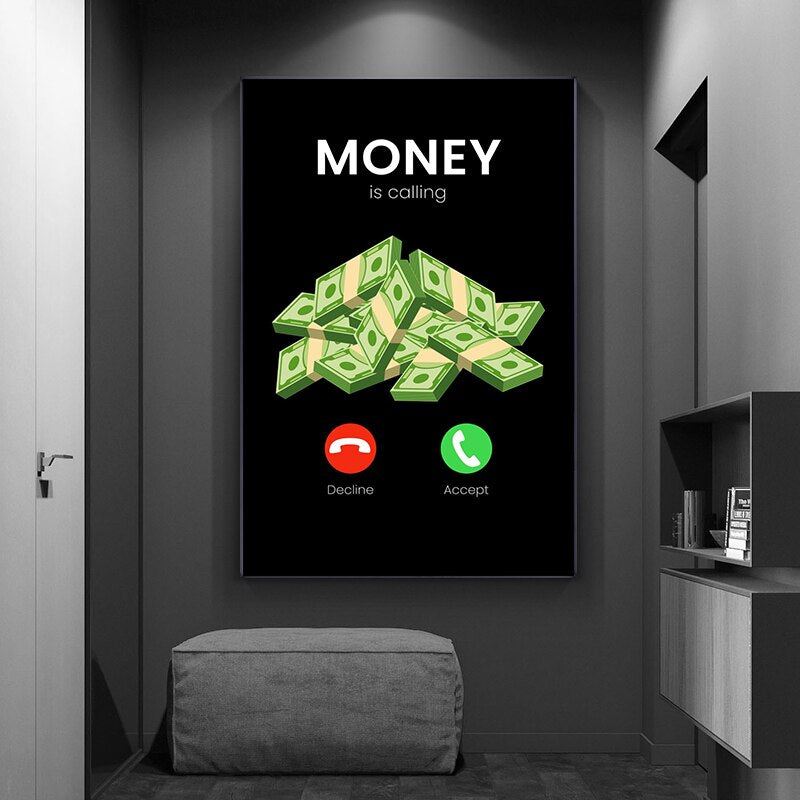 CORX Designs - Money Is Calling Inspirational Canvas Art - Review