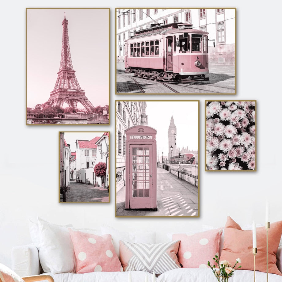 CORX Designs - Pink European Cities Canvas Art - Review