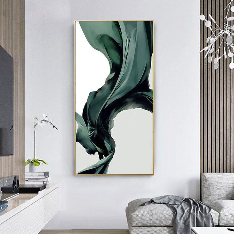 CORX Designs - Blackish Green Silk Canvas Art - Review