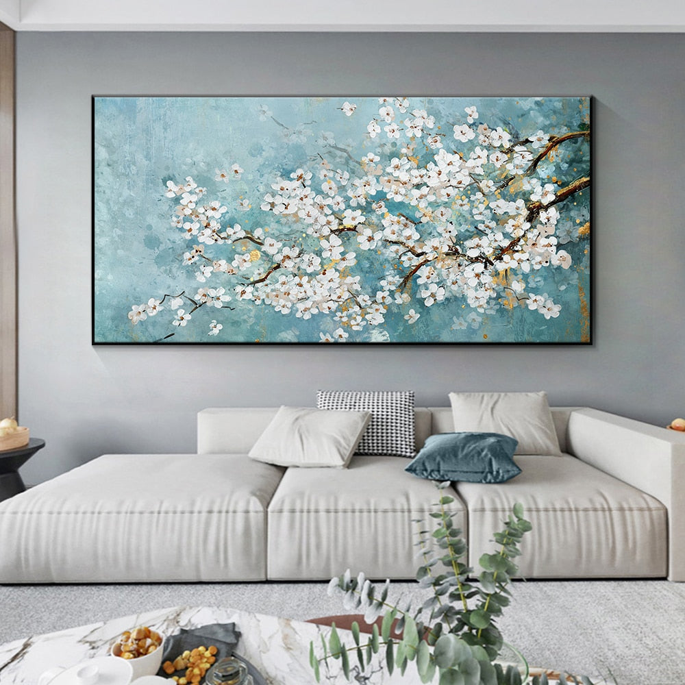 CORX Designs - White Flower Oil Painting Canvas Art - Review