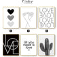 CORX Designs - Minimalist Style Cactus Heart Love Canvas Art - Review