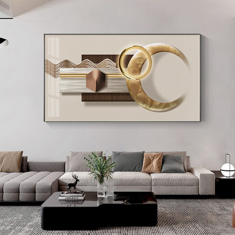 CORX Designs - Minimalist Abstract Gold Canvas Art - Review