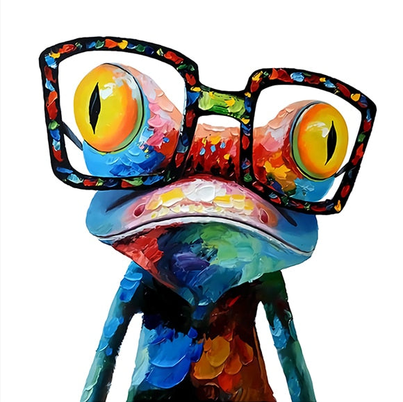 CORX Designs - Frog with Glasses Canvas Art - Review