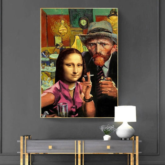 CORX Designs - Smoking Mona Lisa and Van Gogh Canvas Art - Review