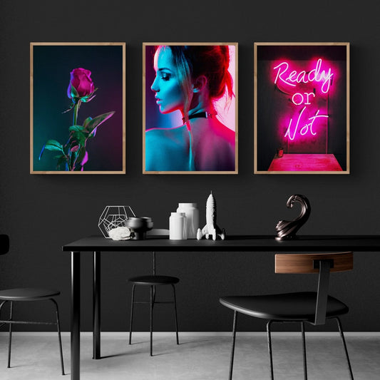CORX Designs - Neon Cyberpunk Sexy Canvas Art - Review