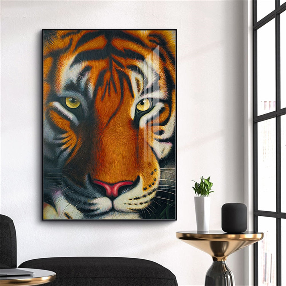 CORX Designs - Tiger Lion Wolf Close Up Canvas Art - Review