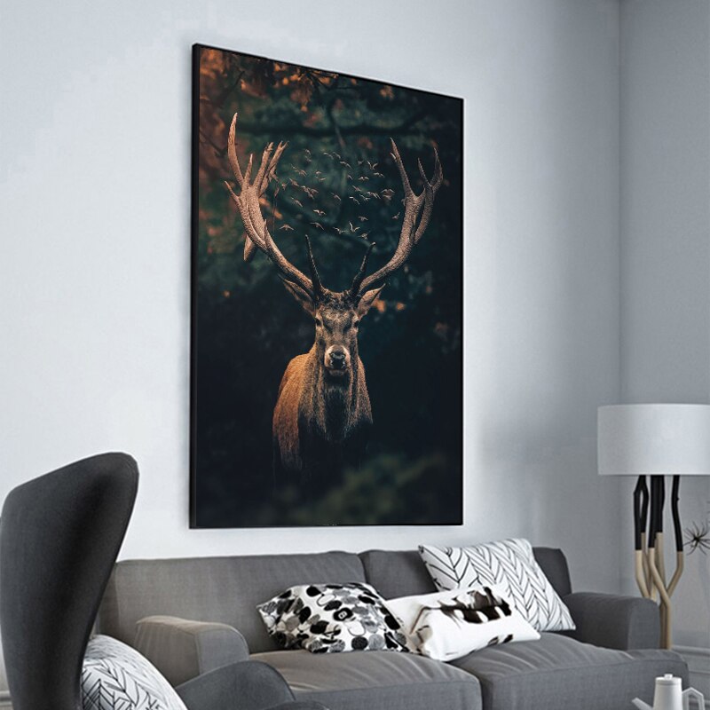 CORX Designs - Brown Elk Forest Canvas Art - Review
