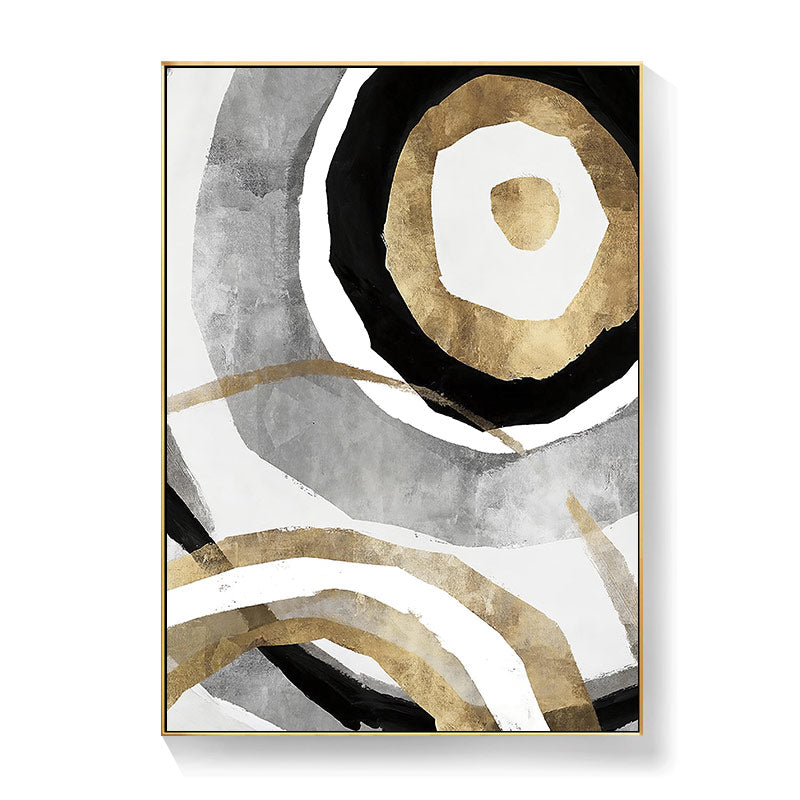 CORX Designs - Abstract Black White Gold Canvas Art - Review