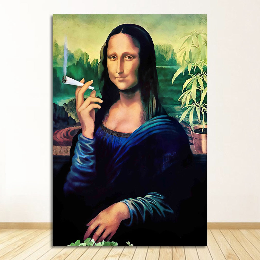 CORX Designs - Art Mona Lisa Smoking Joint Canvas - Review