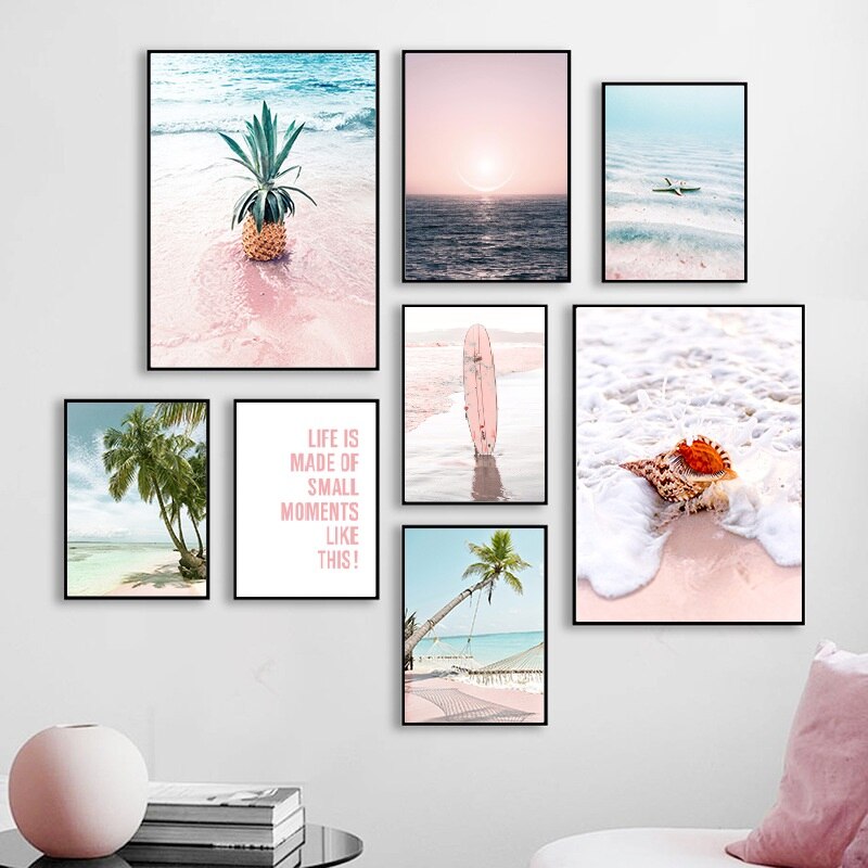 CORX Designs - Tropical Pink Beach Canvas Art - Review