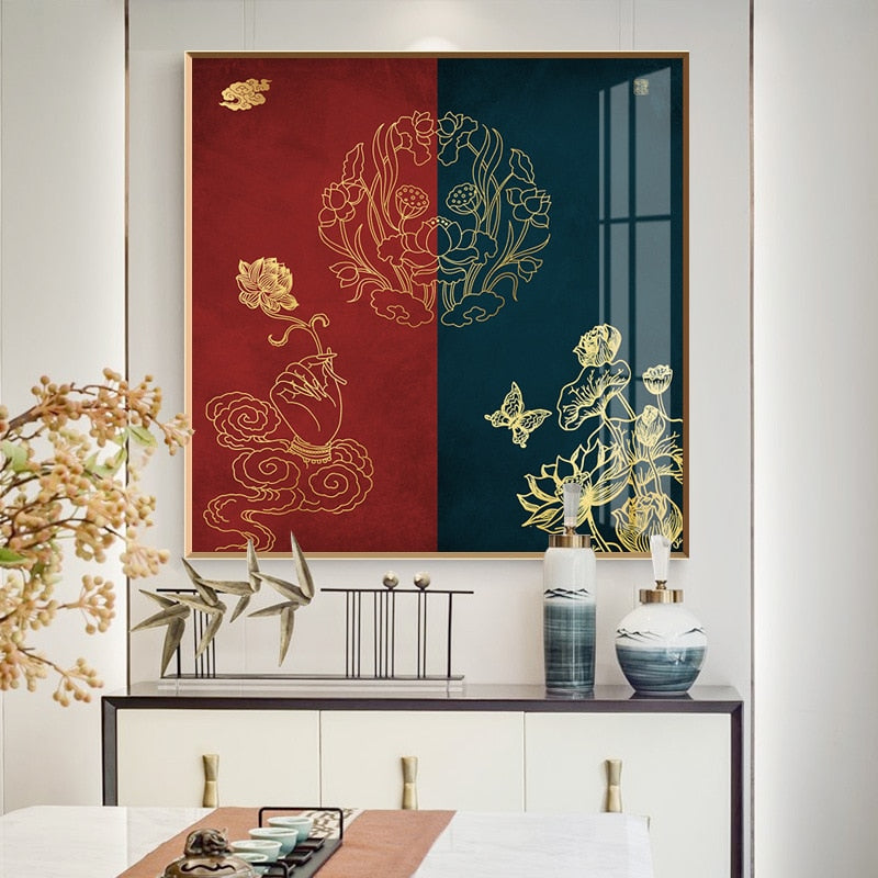 CORX Designs - Chinese Gold Dragon Canvas Art - Review