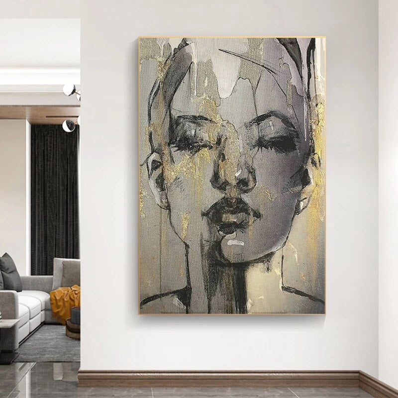 CORX Designs - Abstract Women Gold Foil Canvas Art - Review