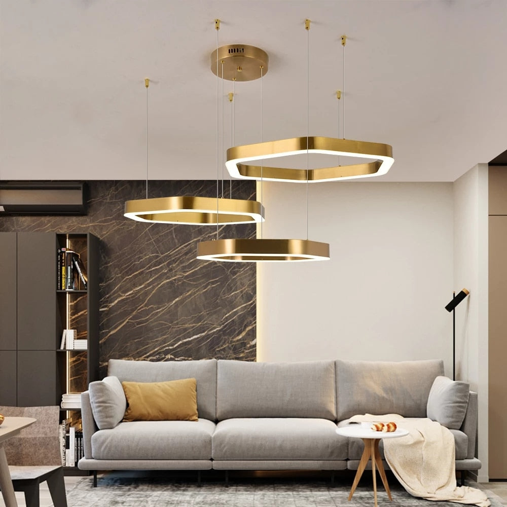 CORX Designs - Luxury Golden Hexagon Hanging Lights - Review