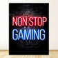 CORX Designs - Neon Eat Sleep Game Repeat Canvas Art - Review