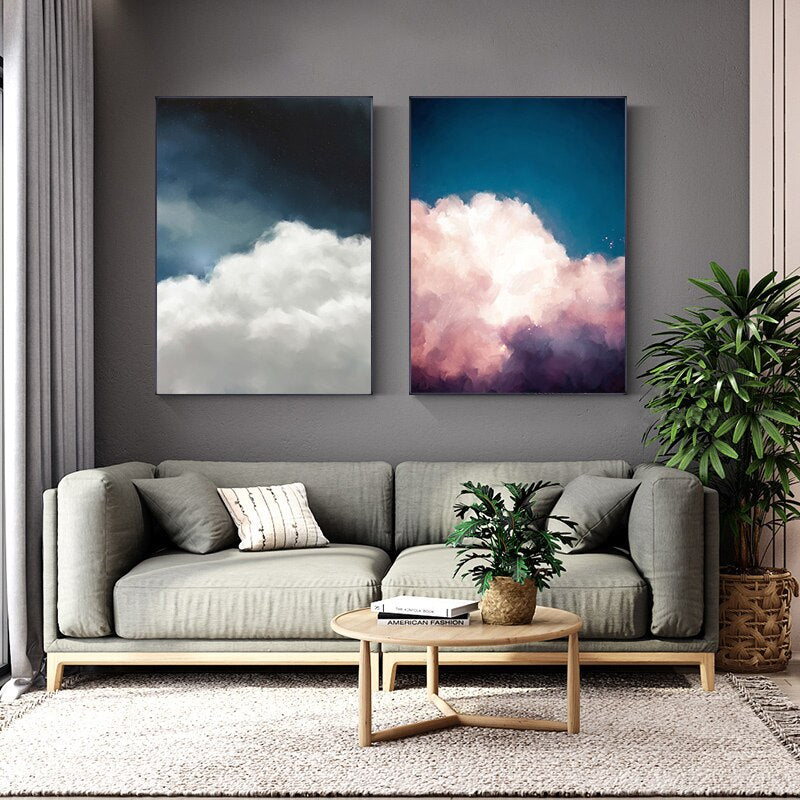CORX Designs - Pink White Clouds Canvas Art - Review