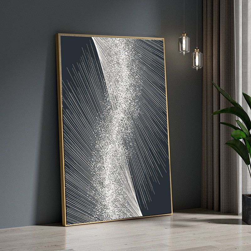 CORX Designs - Abstract Streamline Metal Line Canvas Art - Review