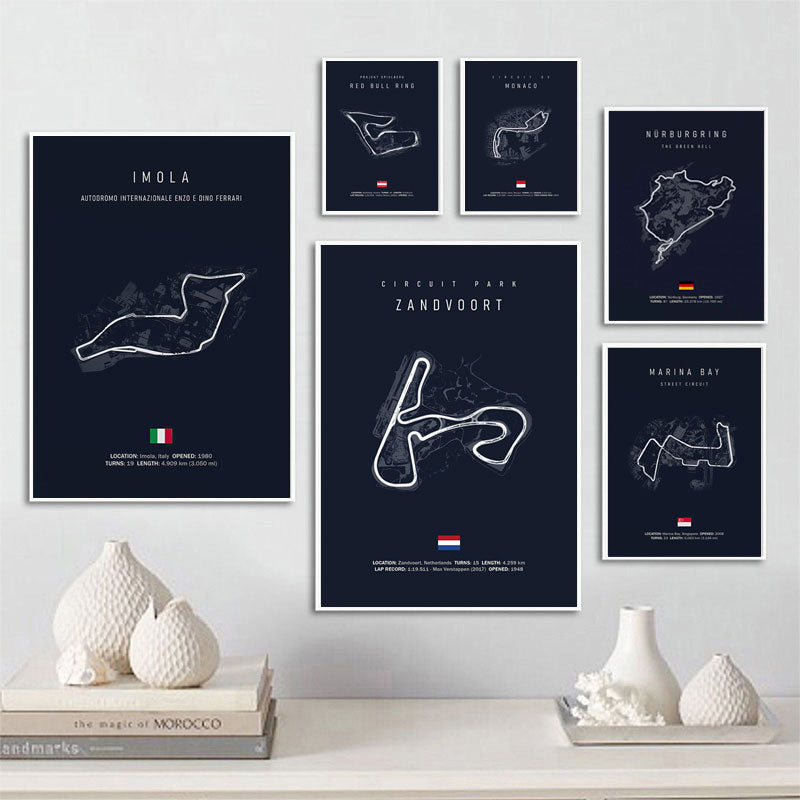 CORX Designs - Formula 1 Imola Monaco Track Circuit Canvas Art - Review