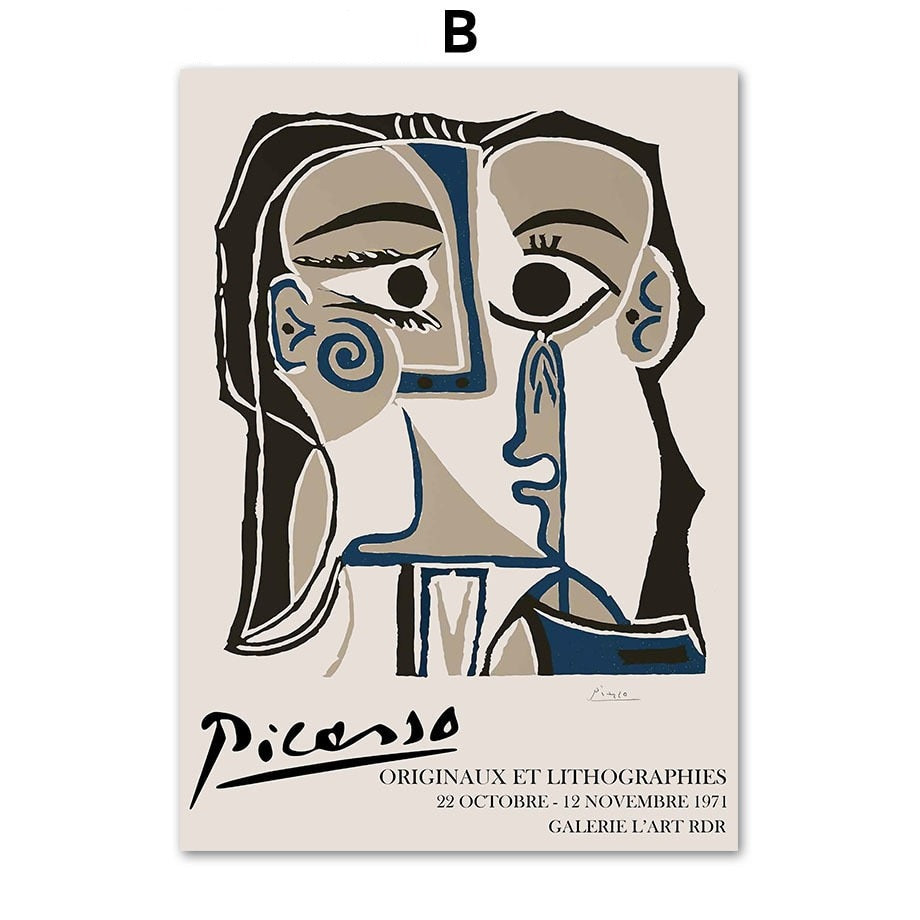 CORX Designs - Abstract Matisse Picasso Face Pigeon Leaf Canvas Art - Review