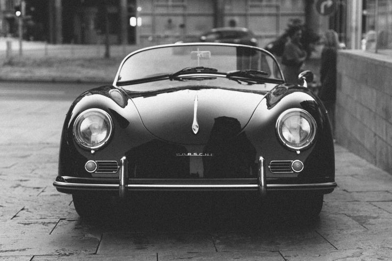 CORX Designs - Black and White Porsche 356 Classic Car Canvas Art - Review
