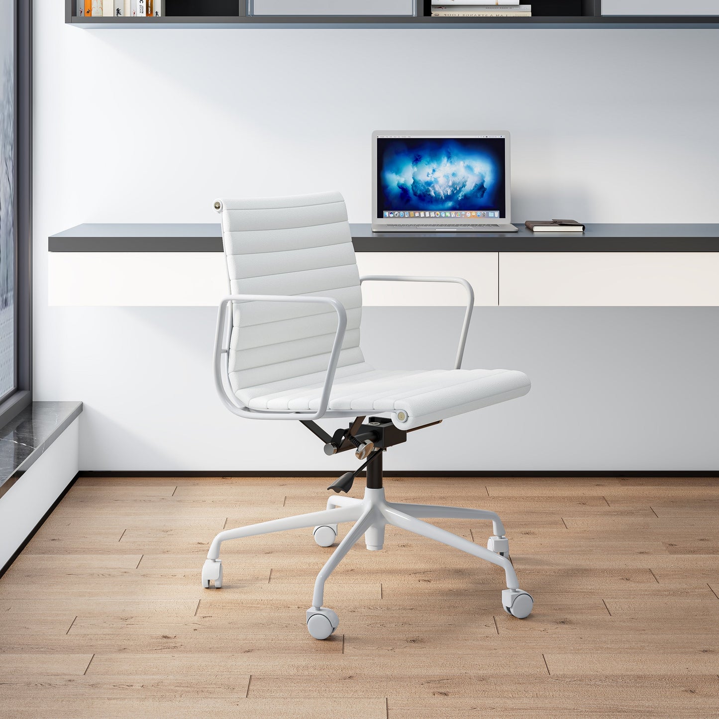 CORX Designs - Eames Aluminum Group Office Chair with Genuine Leather - Review