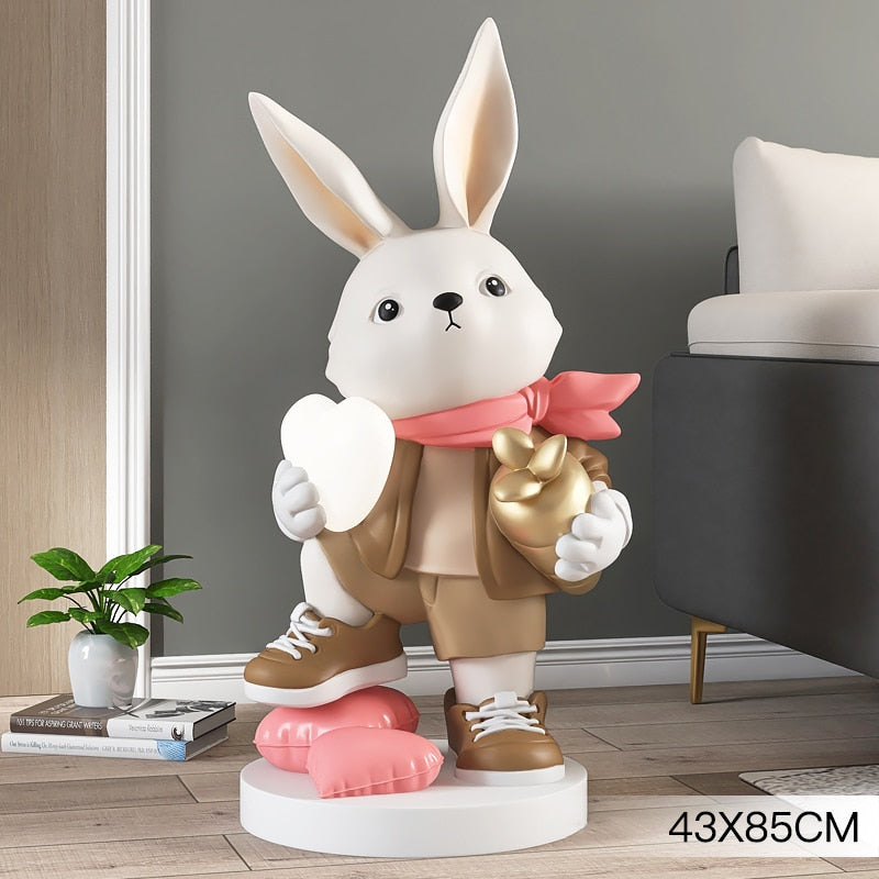 CORX Designs - Bunny Scarf Floor Statue with Light - Review