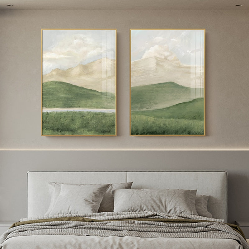 CORX Designs - Grass Mountain Landscape Canvas Art - Review