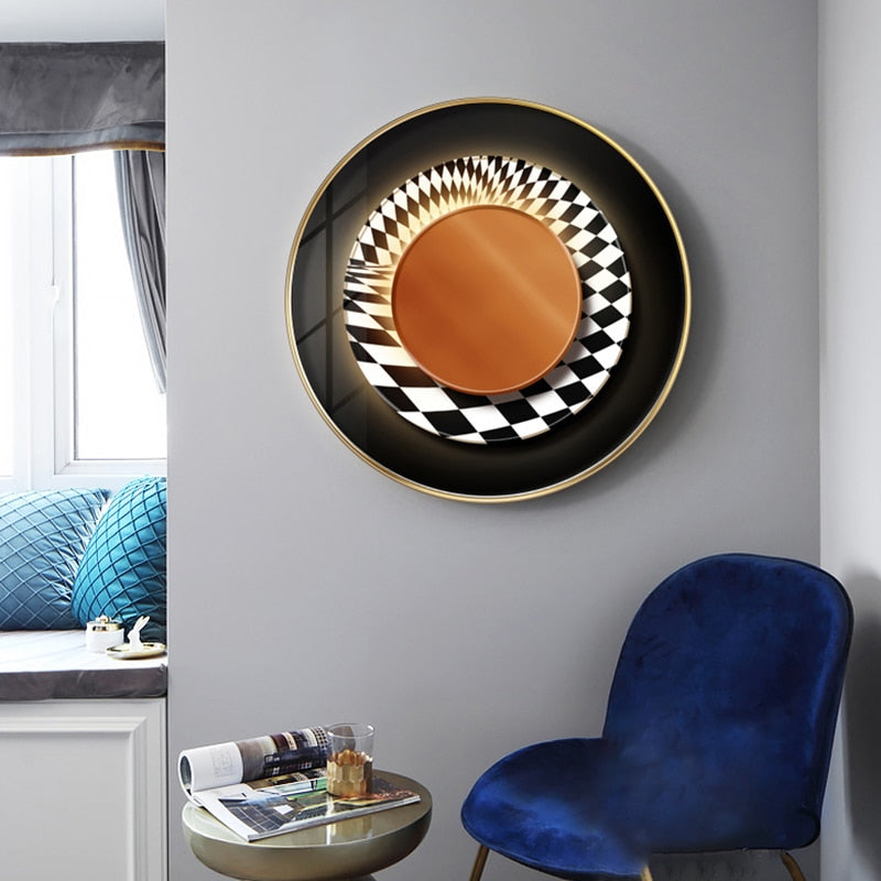CORX Designs - Modern Luxury Geometric Round Canvas Art - Review