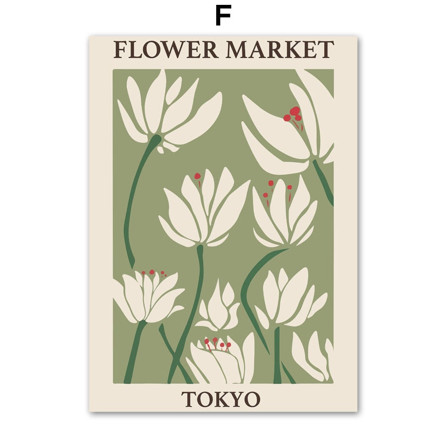 CORX Designs - Pumpkin Shell Conch Flowers Yayoi Kusama Green Canvas Art - Review