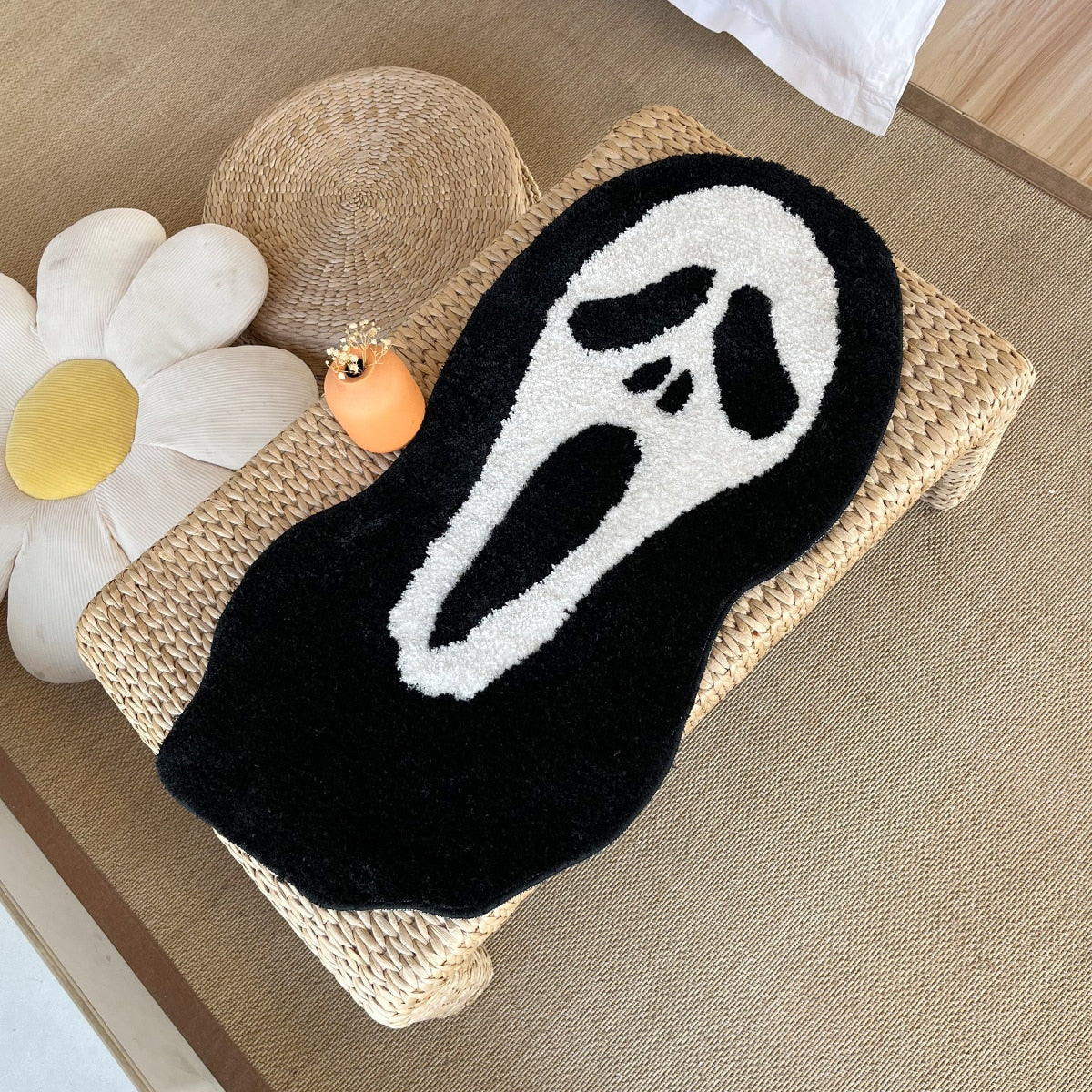 Cute Ghost Rug Scream Ghost Face Rug – CORX Designs