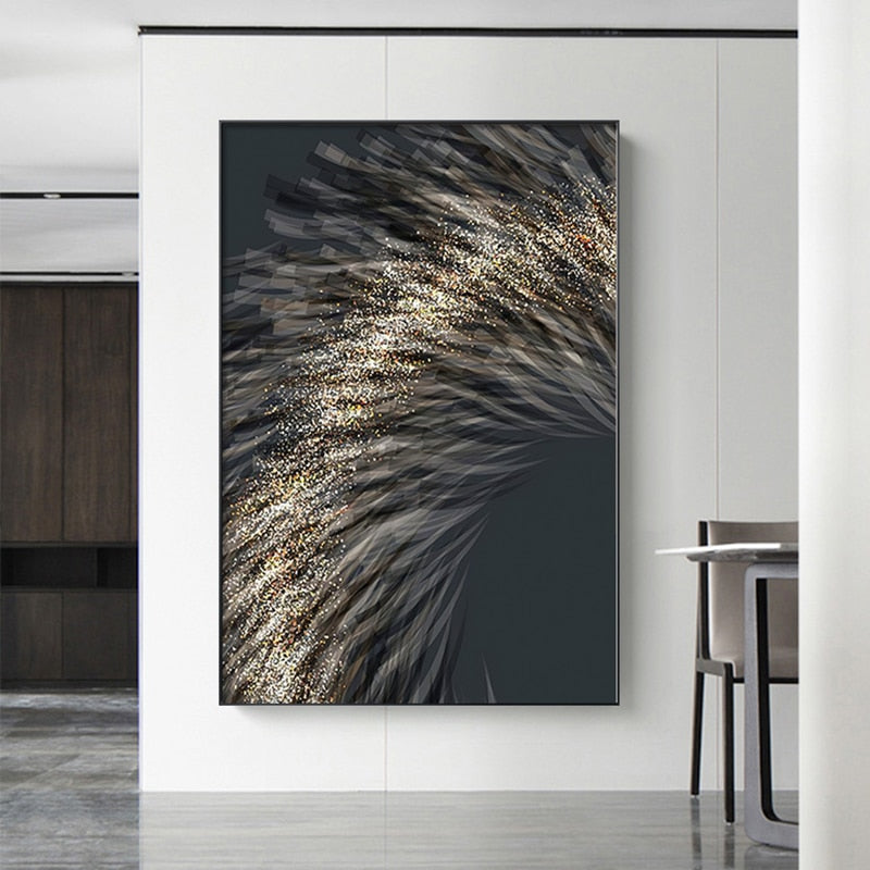 CORX Designs - Abstract Gold Sparkle Canvas Art - Review