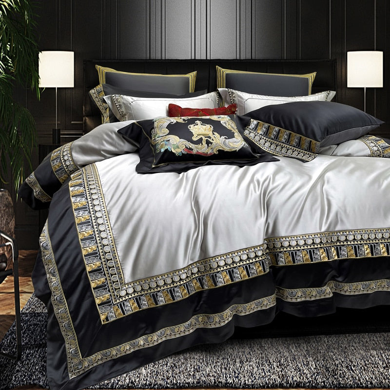 CORX Designs - Charles Luxurious Silk Jacquard Duvet Cover Bedding Set - Review
