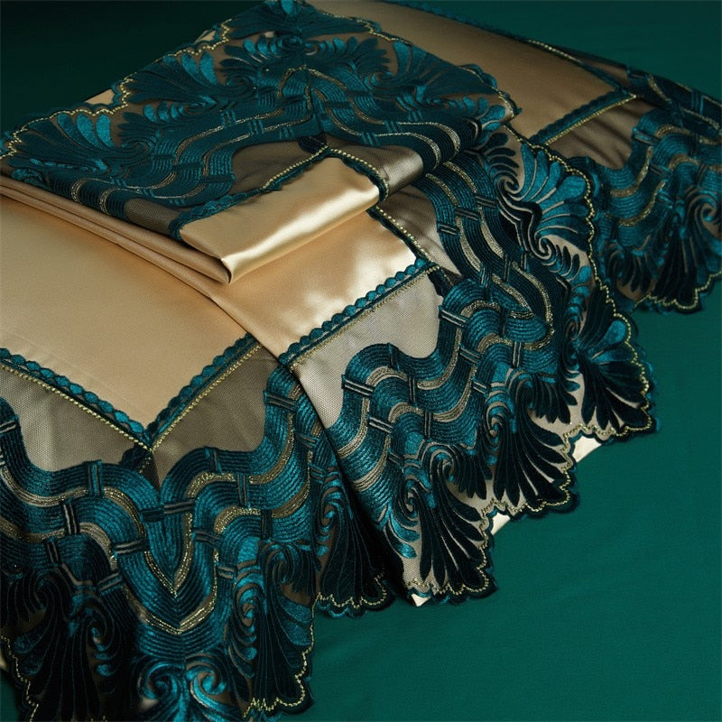 CORX Designs - Genoa Luxurious Lace Duvet Cover Bedding Set - Review
