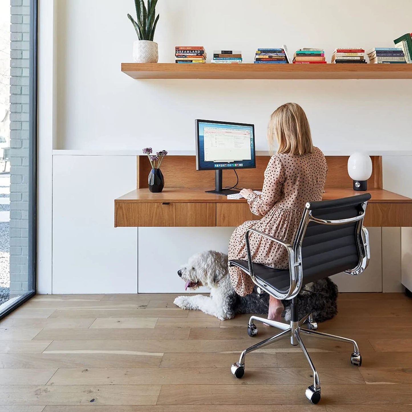 CORX Designs - Eames Aluminum Group Office Chair with Genuine Leather - Review