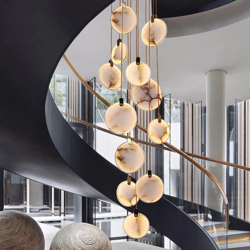 CORX Designs - Marble Crystal Staircase Chandelier - Review