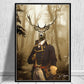 CORX Designs - Animal Suit Deer in Foggy Forest Canvas Art - Review