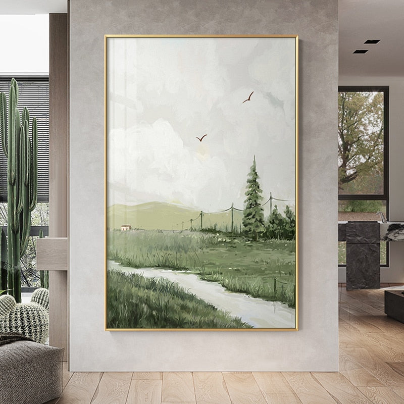 CORX Designs - Grass Mountain Landscape Canvas Art - Review