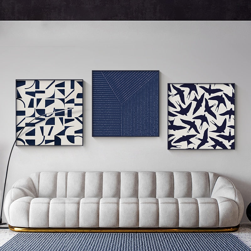 CORX Designs - Minimalist Abstract Navy White Bird Canvas Art - Review